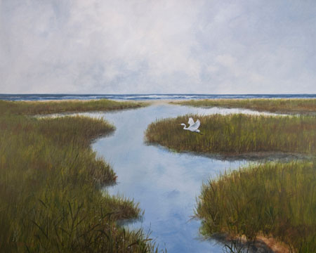 Struna Galleries of Brewster and Chatham, Cape Cod Paintings of New England and Cape Cod  - *Salt Marsh